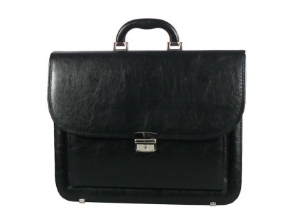 Aktovka REAbags 7416TR - čierna/nikl, RB-7416TR_BLACK_N