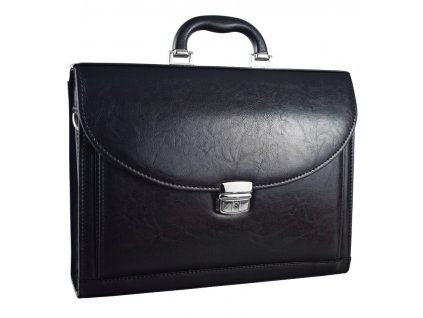 Aktovka REAbags 9004-TR - čierna/nikl, RB-9004-TR_BLACK_N