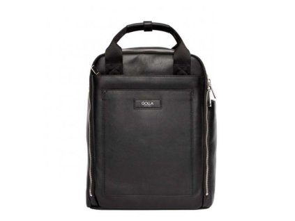 Golla Gamma M Black - kožený batoh 11l, GOLLA-G2373