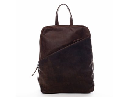 Green Wood Praktický kožený batoh Florent Green Wood hnedá 8l, GW 658816 SAN