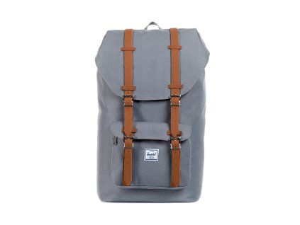 Herschel Little America Grey/Tan Synthetic Leather 25L, 10014-00006-OS