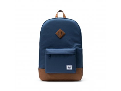 Herschel Heritage Navy/Tan Synthetic Leather 21,5L, 10007-00007-OS