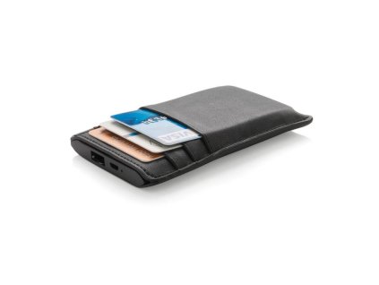 Peněženka s powerbankou, Swiss Peak, čierna, XD-P324.331