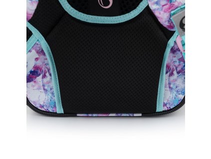 Školní batoh pro prvňáčky BAGMASTER LUMI 21 C GRAY/BLUE/PINK + LED Čelovka 3W