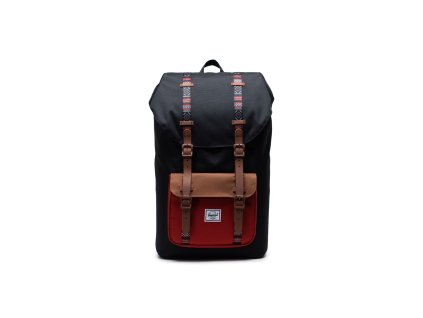 Herschel Little America Black/Saddle/Ketchup 25L, 10014-04968-OS