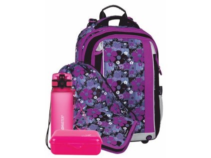 Dívčí školní batoh BAGMASTER Velký SET MERCURY 8 A, 000054
