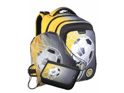 Klučičí malý SET BAGMASTER LUMI 21 D black/yellow, 21018