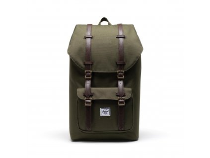 313117 herschel little america ivy green chicory coffee