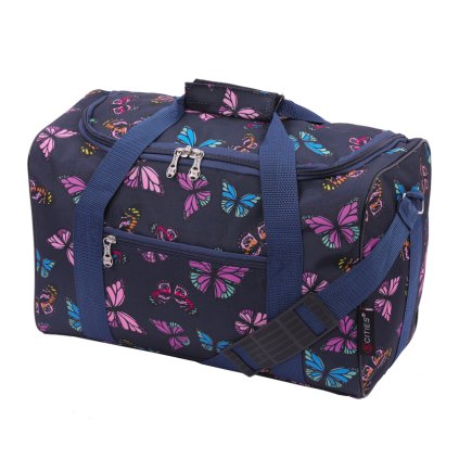 cestovná taška CITIES 611 butterfly - modrá