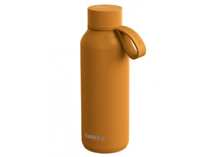 Quokka Nerezová termoláhev s poutkem Solid 510 ml - mustard