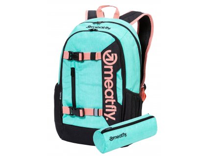 Meatfly Batoh Basejumper - Mint Heather - 22 L + PENÁL ZDARMA