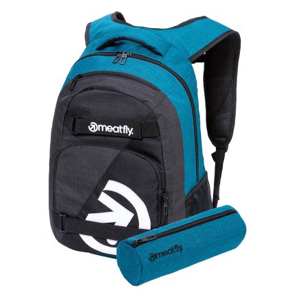 Meatfly batoh Exile - Petrol Heather/Charcoal Heather - 24 L + PERAČNÍK ZADARMO