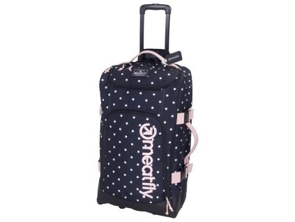 Meatfly Kufr Contin - White Dot / Powder Pink + Školské puzdro