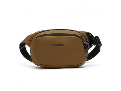 PACSAFE ledvinka VIBE 100 HIP PACK tan