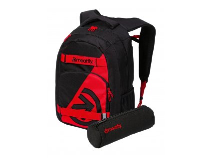 Meatfly Batoh Exile - Red/Black - 24 L + PENÁL ZDARMA