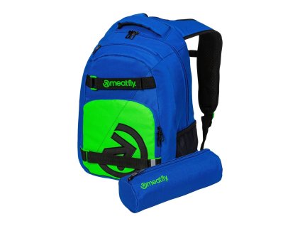 Meatfly Batoh Exile - Royal Blue/Safety Green - 24 L + PENÁL ZDARMA