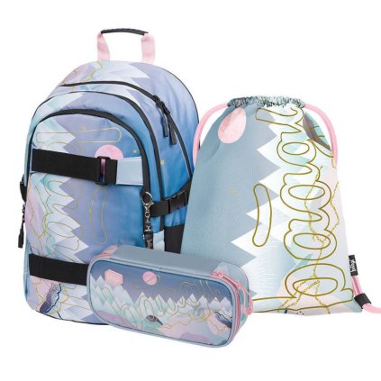 BAAGL SET 3 Skate Moon: batoh, peračník, vrecúško