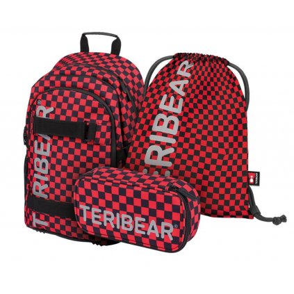 BAAGL SET 3 Skate TERIBEAR: batoh, peračník a vrecúško