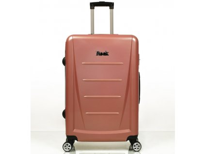 cestovný kufr ROCK TR-0229/3-M ABS - růžová