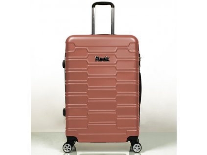 cestovný kufr ROCK TR-0231/3-M ABS - růžová