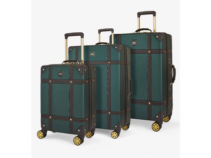 Sada cestovných kufrů ROCK TR-0193/3 ABS - zelená