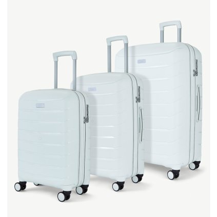 sada cestovných kufrov ROCK TR-0241/3 PP - biela