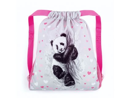 Bagmaster Školní sáček BETA 22 B s pandou roztomilý