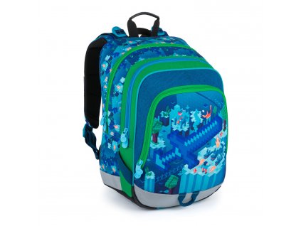 Školní batoh pro prvňáčky ALFA 21 B BLUE/GREEN