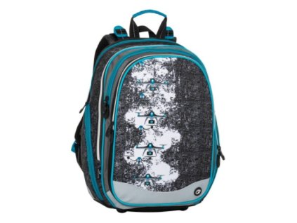 Bagmaster ELEMENT 8 B BLACK/GRAY/BLUE + LED Čelovka 3W