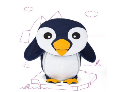 Batůžek pro nejmenší Affenzahn Pepe Penguin - black