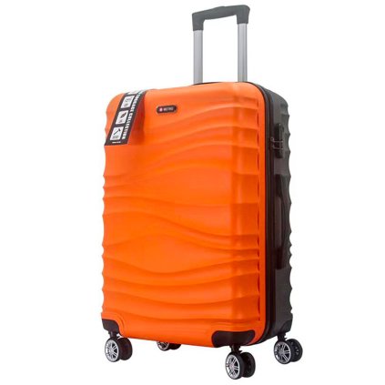 cestovný kufor METRO LLTC1/3-L ABS - oranžová/sivá