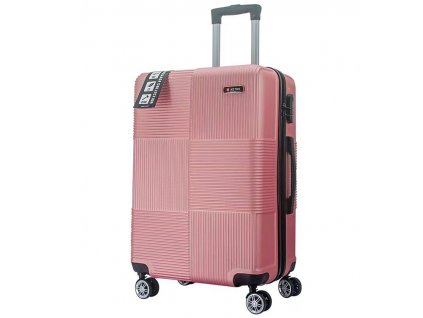 cestovný kufr METRO LLTC3/3-L ABS - růžová