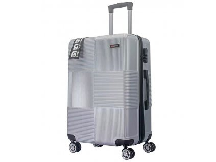 cestovný kufr METRO LLTC3/3-L ABS - strieborná