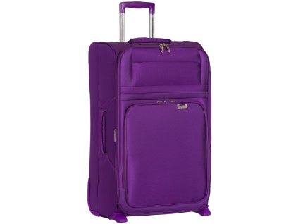 cestovný kufor AEROLITE T-9515/3-L - fialová + LED Svítilna
