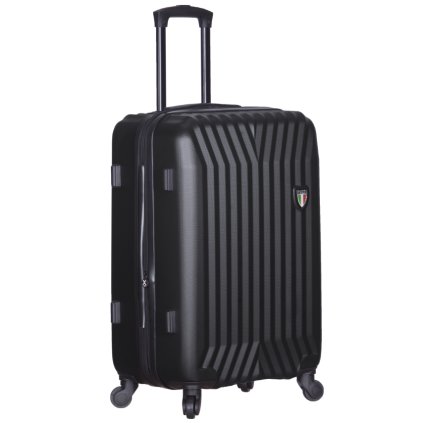 cestovný kufor TUCCI T-0115/3-M ABS - čierna