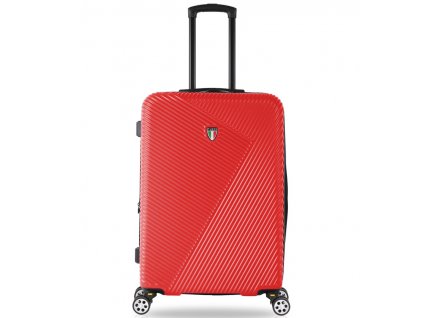 cestovný kufr TUCCI T-0118/3-M ABS - červená