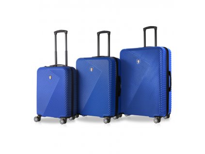Sada cestovných kufrů TUCCI T-0118/3 ABS - modrá