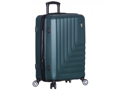 cestovný kufr TUCCI T-0128/3-L ABS - zelená