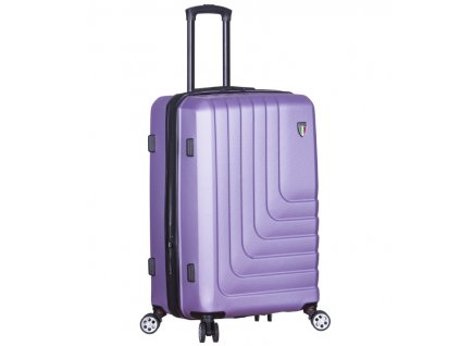 cestovný kufr TUCCI T-0128/3-M ABS - fialová