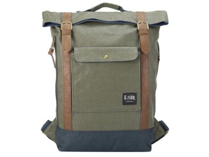G.RIDE batoh BALTHAZAR navy/khaki + LED Svítilna