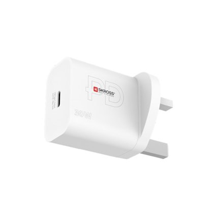 SKROSS USB-C nabíjací adaptér Power charger 30W UK, Power Delivery, typ G