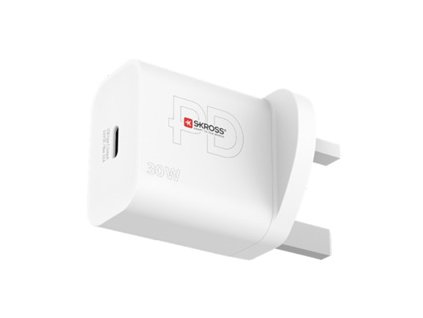 SKROSS USB-C nabíjecí adaptér Power charger 30W UK, Power Delivery, typ G