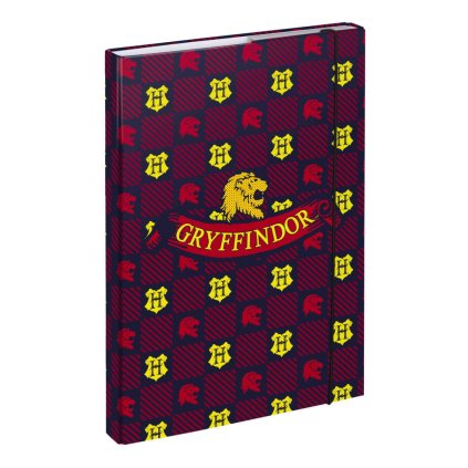 BAAGL Dosky na školské zošity A4 Harry Potter Nebelvír