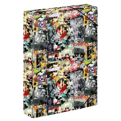 BAAGL Dosky na školské zošity A4 Jumbo Batman Komiks