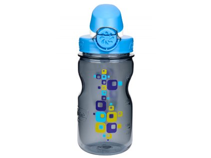Nalgene OTF Kids 350 ml Gray Squares - láhev pro děti