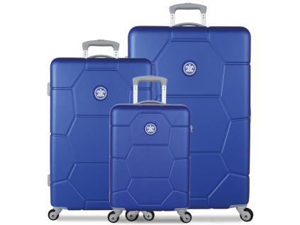 Sada cestovných kuforů SUITSUIT® TR-1225/3 ABS Caretta Dazzling Blue + LED Čelovka 3W