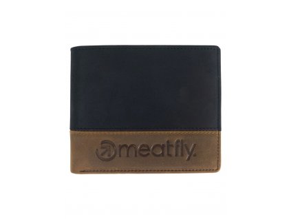 Meatfly Kožená peňaženka Eddie Premium - Black/Oak