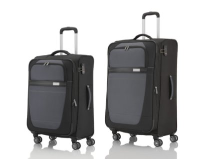 Travelite Meteor 4w M, L Black - sada 2 kufrů
