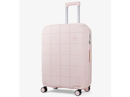 cestovný kufr ROCK Pixel M PP - světle růžová