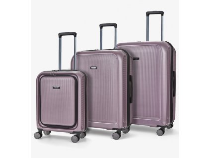 Sada cestovných kufrů ROCK Austin PP - fialová
